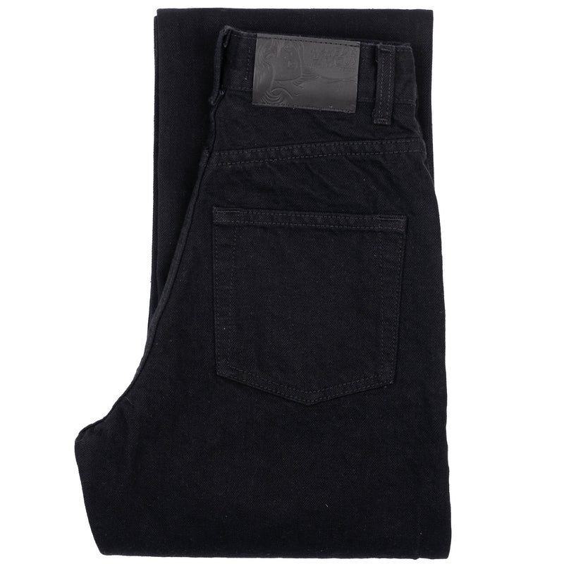 True Girl - Solid Black Selvedge Washed
