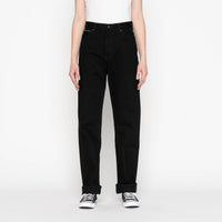 True Girl - Solid Black Selvedge Washed