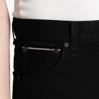 True Girl - Solid Black Selvedge Washed