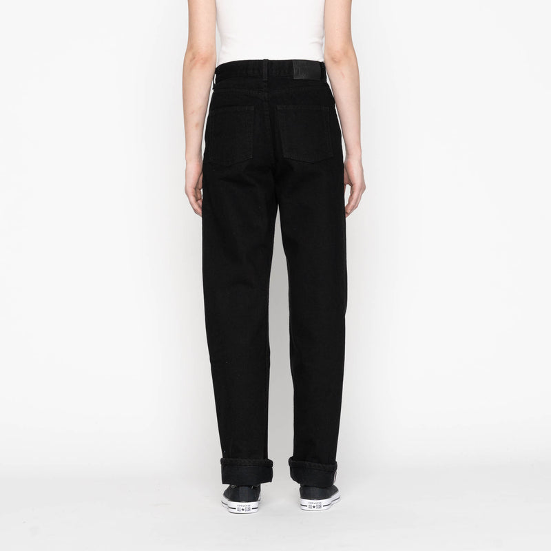 True Girl - Solid Black Selvedge Washed