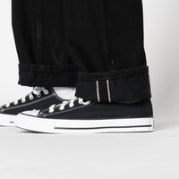 True Girl - Solid Black Selvedge Washed