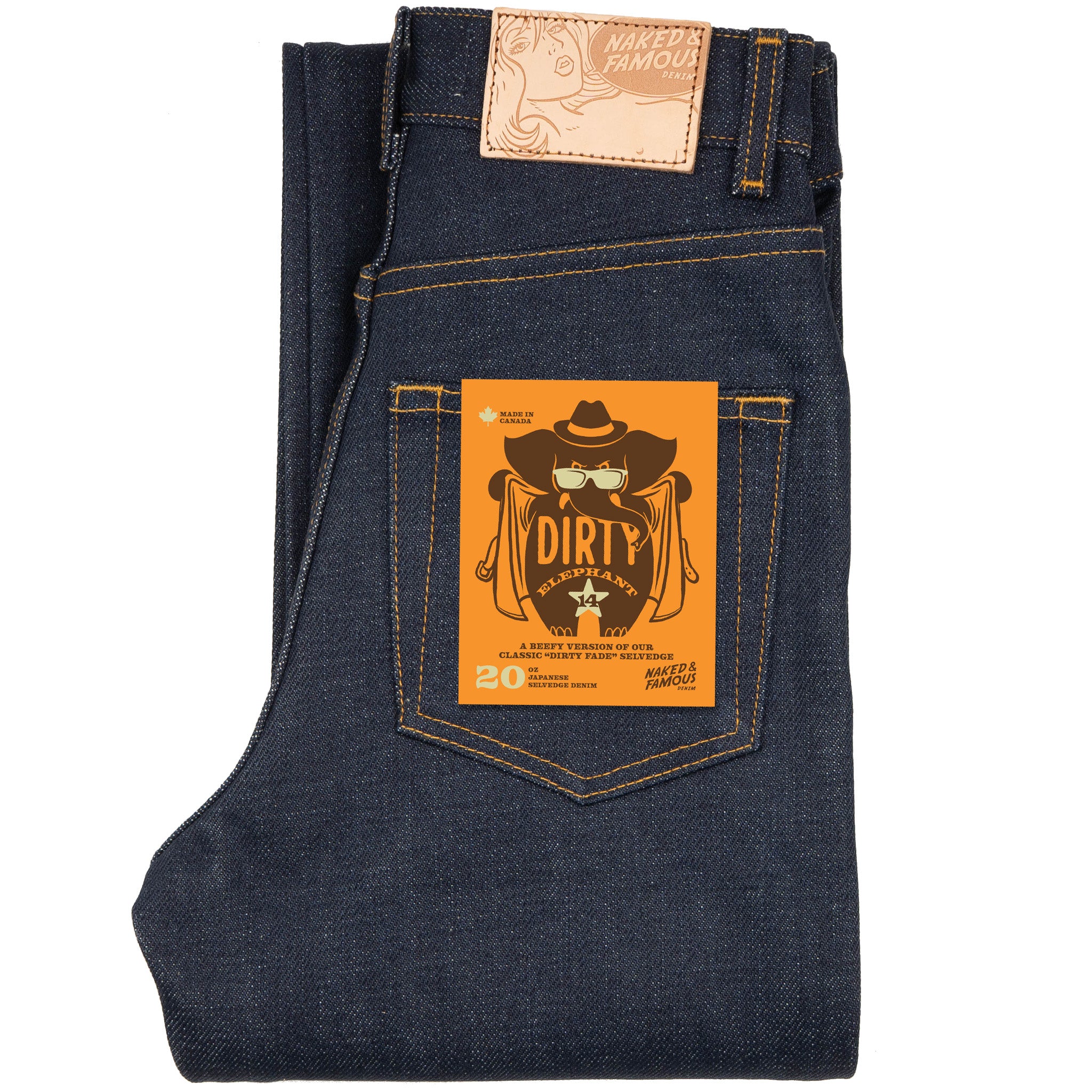 True Girl - Elephant 14 - Dirty Elephant Selvedge by Naked & Famous Denim