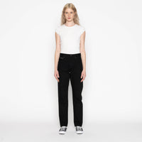 Super Girl - Solid Black Selvedge Washed - Black