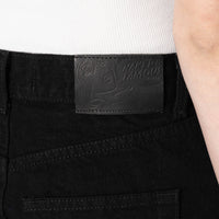 Super Girl - Solid Black Selvedge Washed - Black
