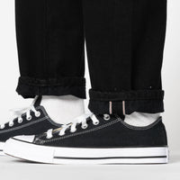 Super Girl - Solid Black Selvedge Washed - Black