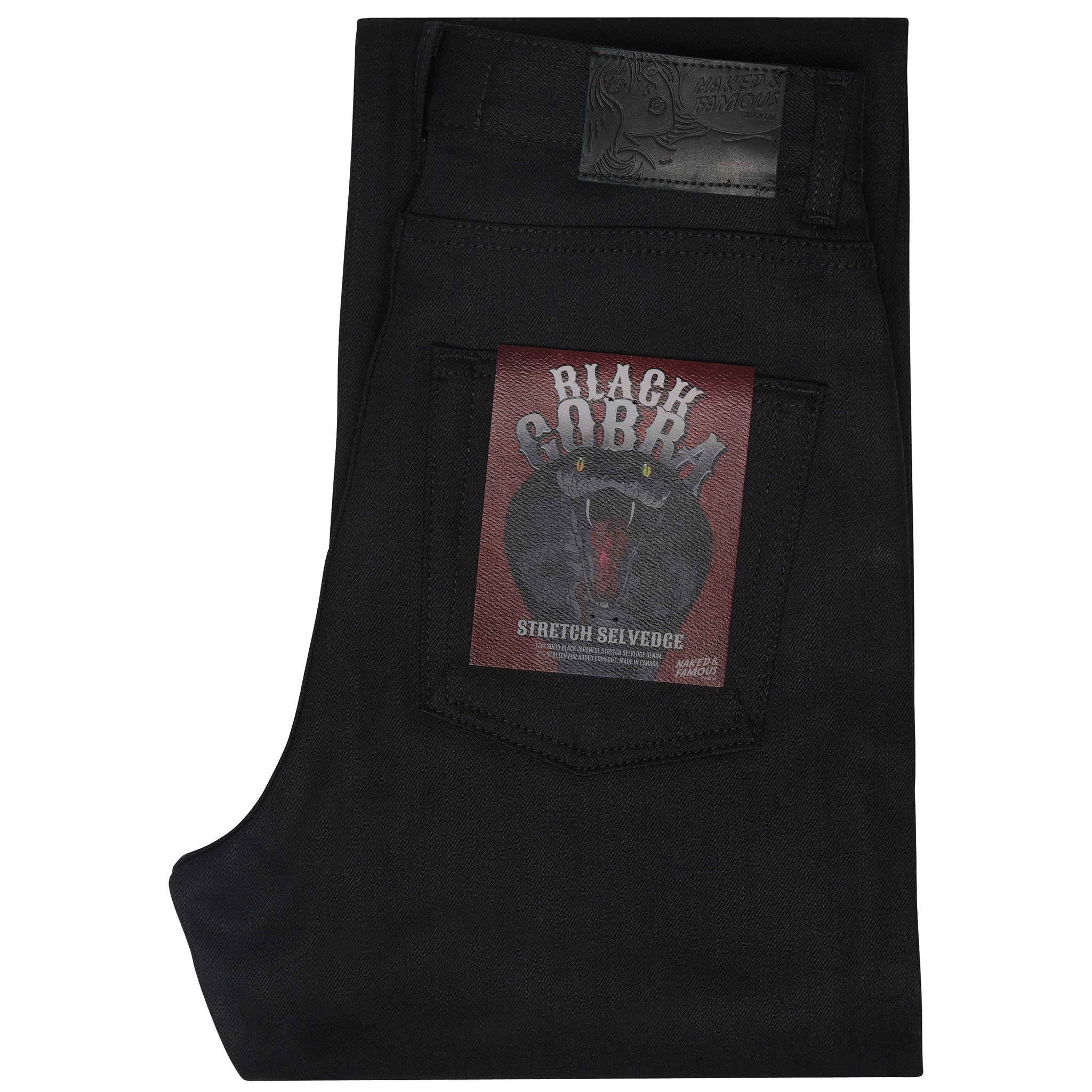 Women's - The Classic - Black Cobra Stretch Selvedge by Naked & Famous Denim