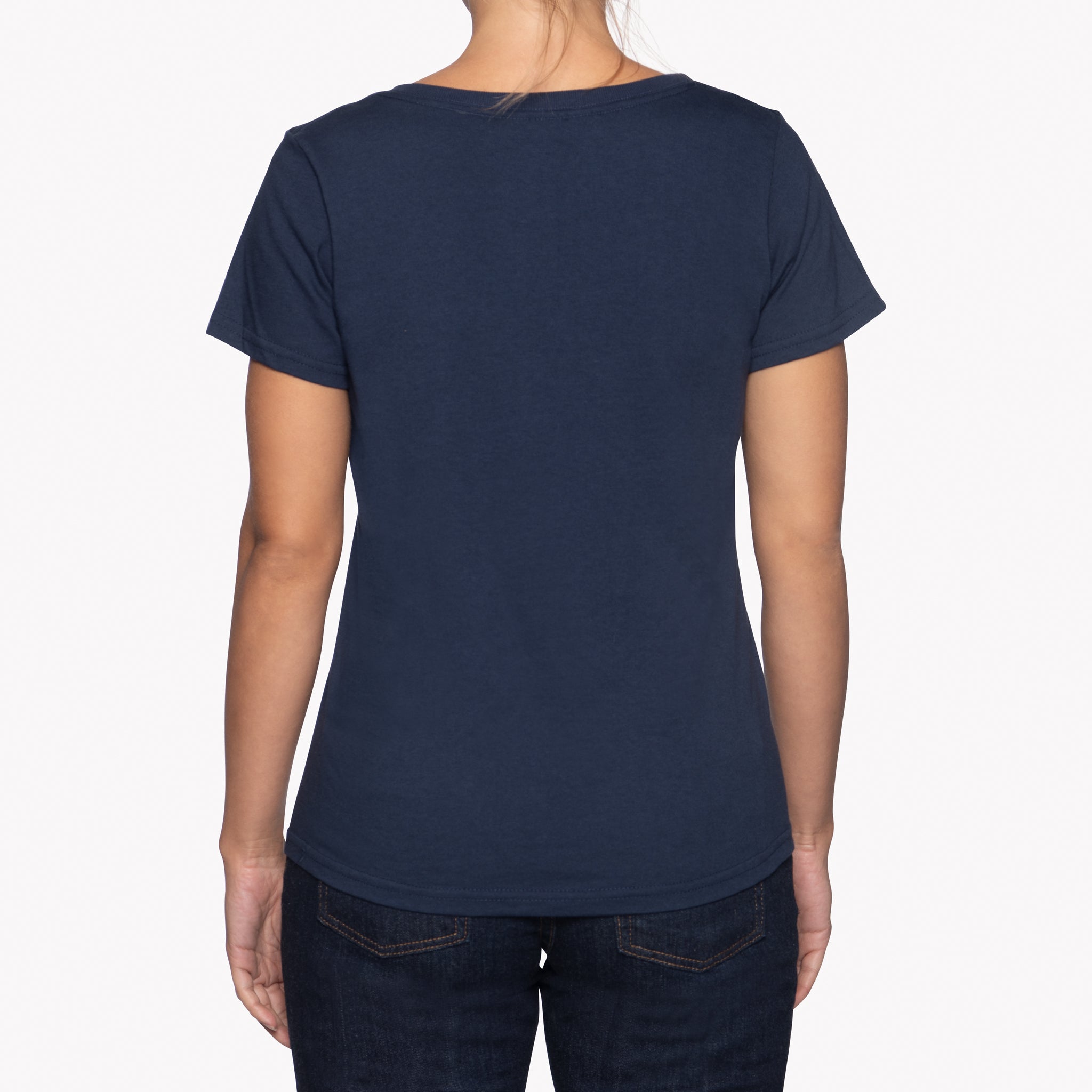 Women's - Circular Knit Ballet Tee - Double Ring-Spun Cotton - Navy by Naked & Famous Denim