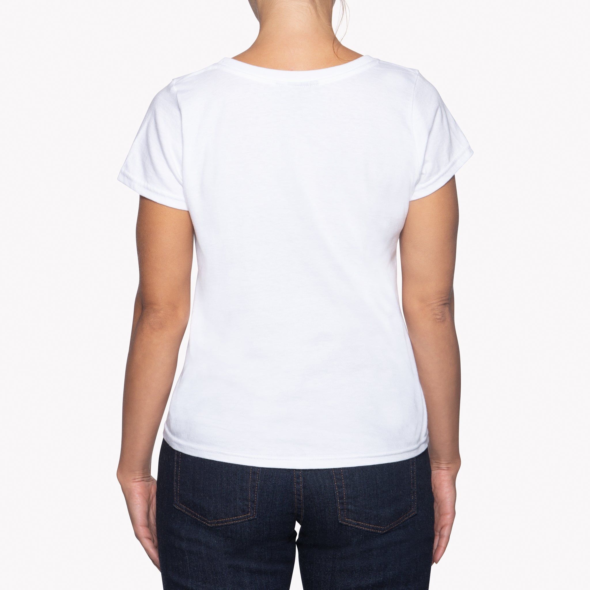 Women's - Circular Knit Ballet Tee - Double Ring-Spun Cotton - White by Naked & Famous Denim