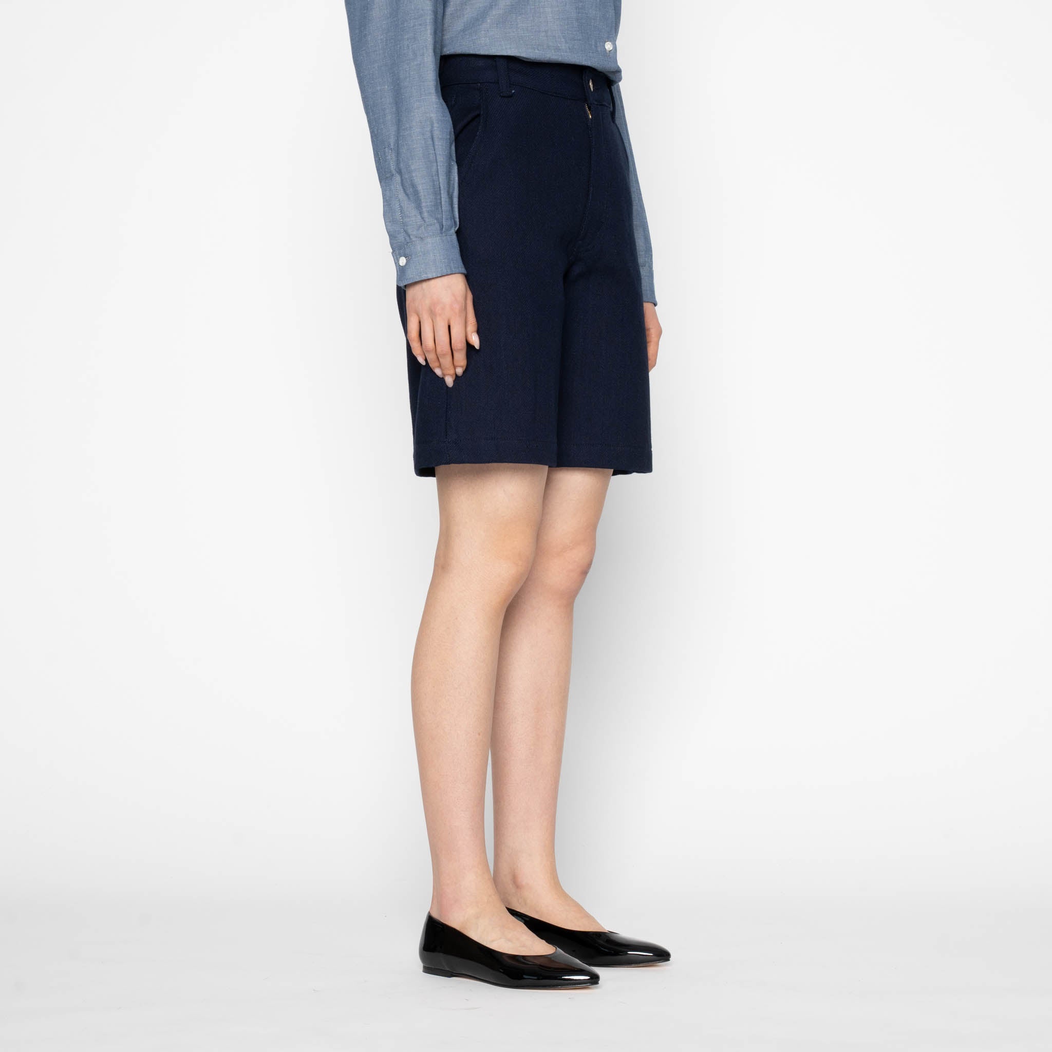 Andie Shorts - Maekake Dobby - Indigo by Naked & Famous Denim