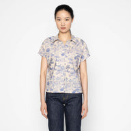 Billie Shirt - Linen Cats by Naked & Famous Denim