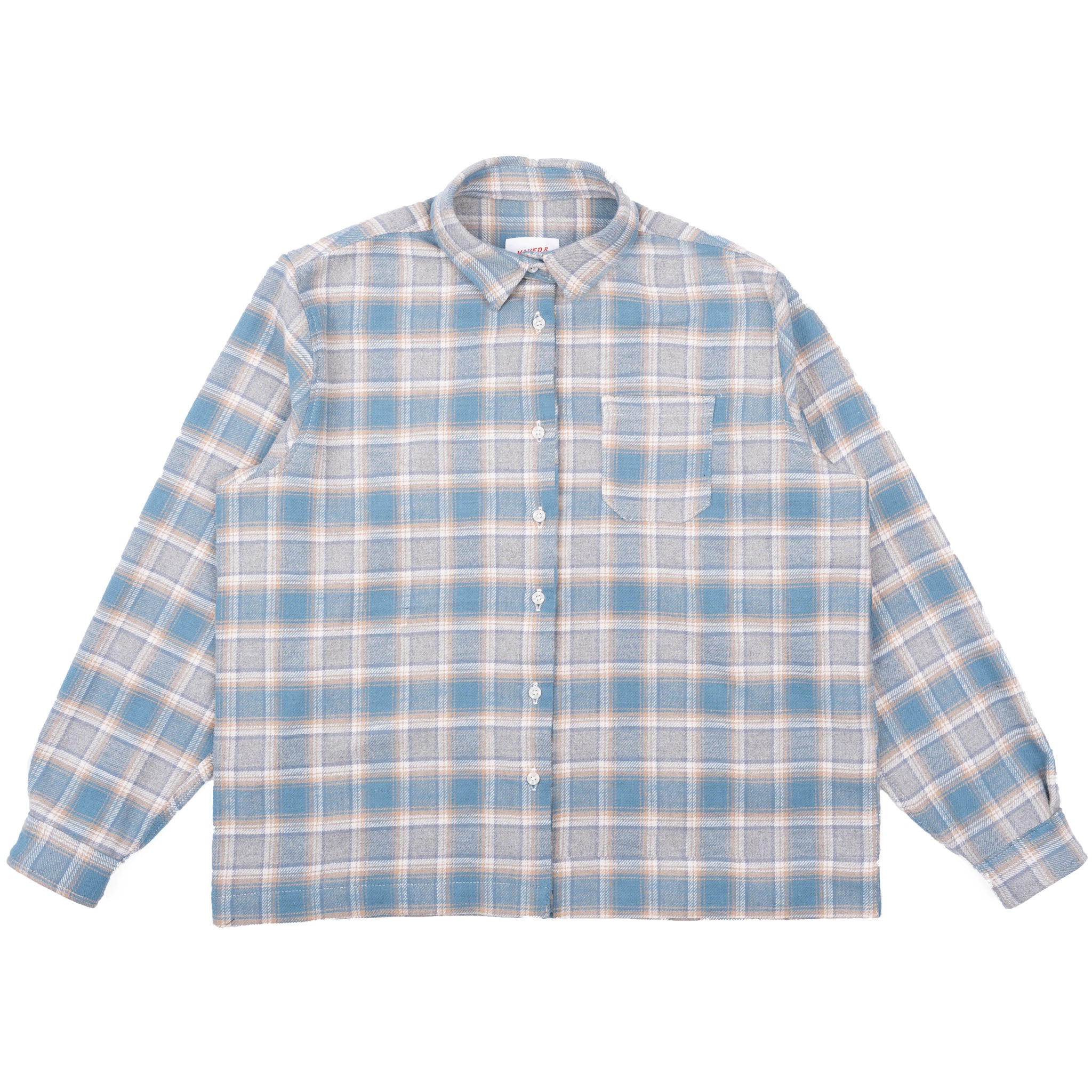 Judy - Soft Brushed Faded Flannel - Faded Blue
