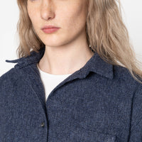 Judy - Herringbone Triple Twist - Indigo