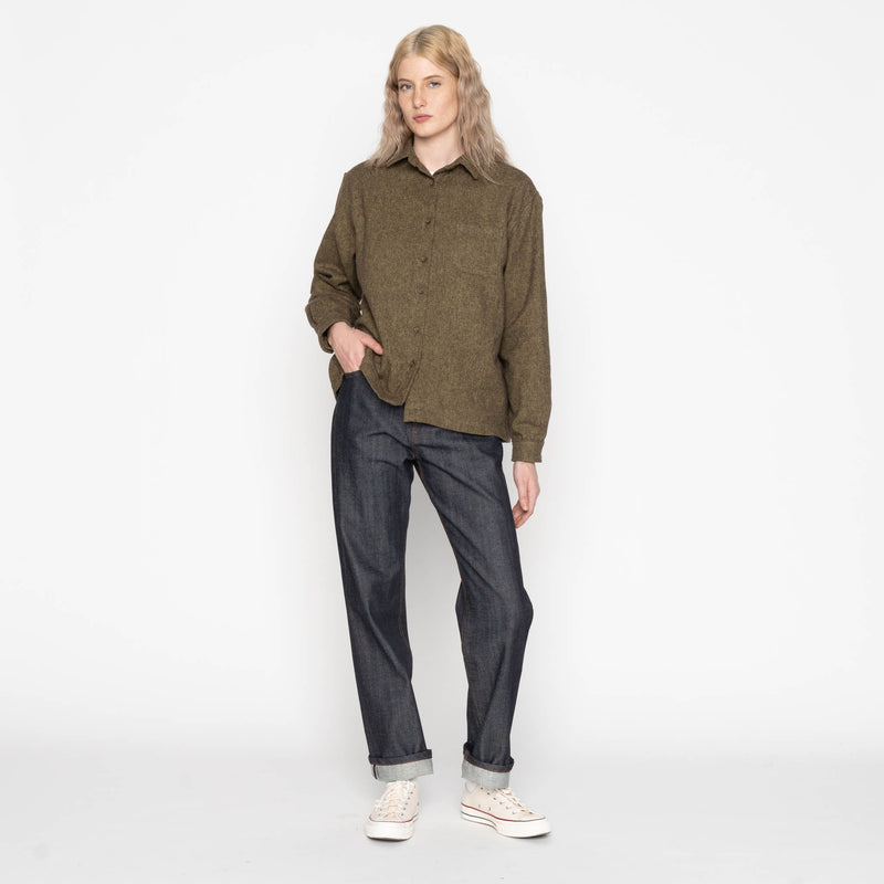 Judy Shirt - Herringbone Triple Twist - Forest