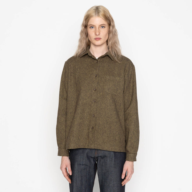 Judy Shirt - Herringbone Triple Twist - Forest