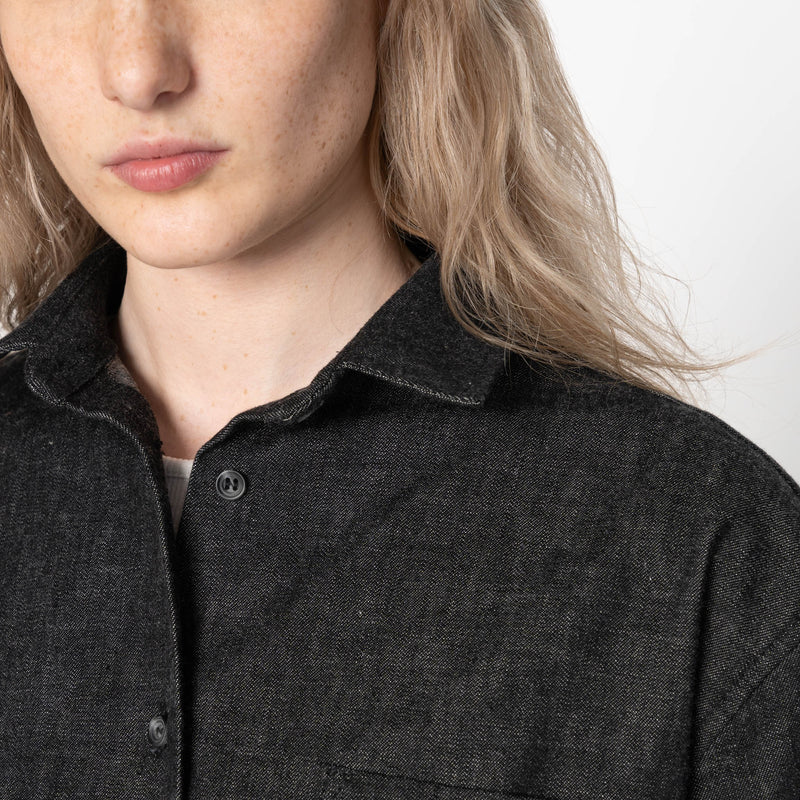 Judy  - Black Lightweight Denim - Black