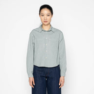 Princeton Shirt - Organic Hickory - Green by Naked & Famous Denim