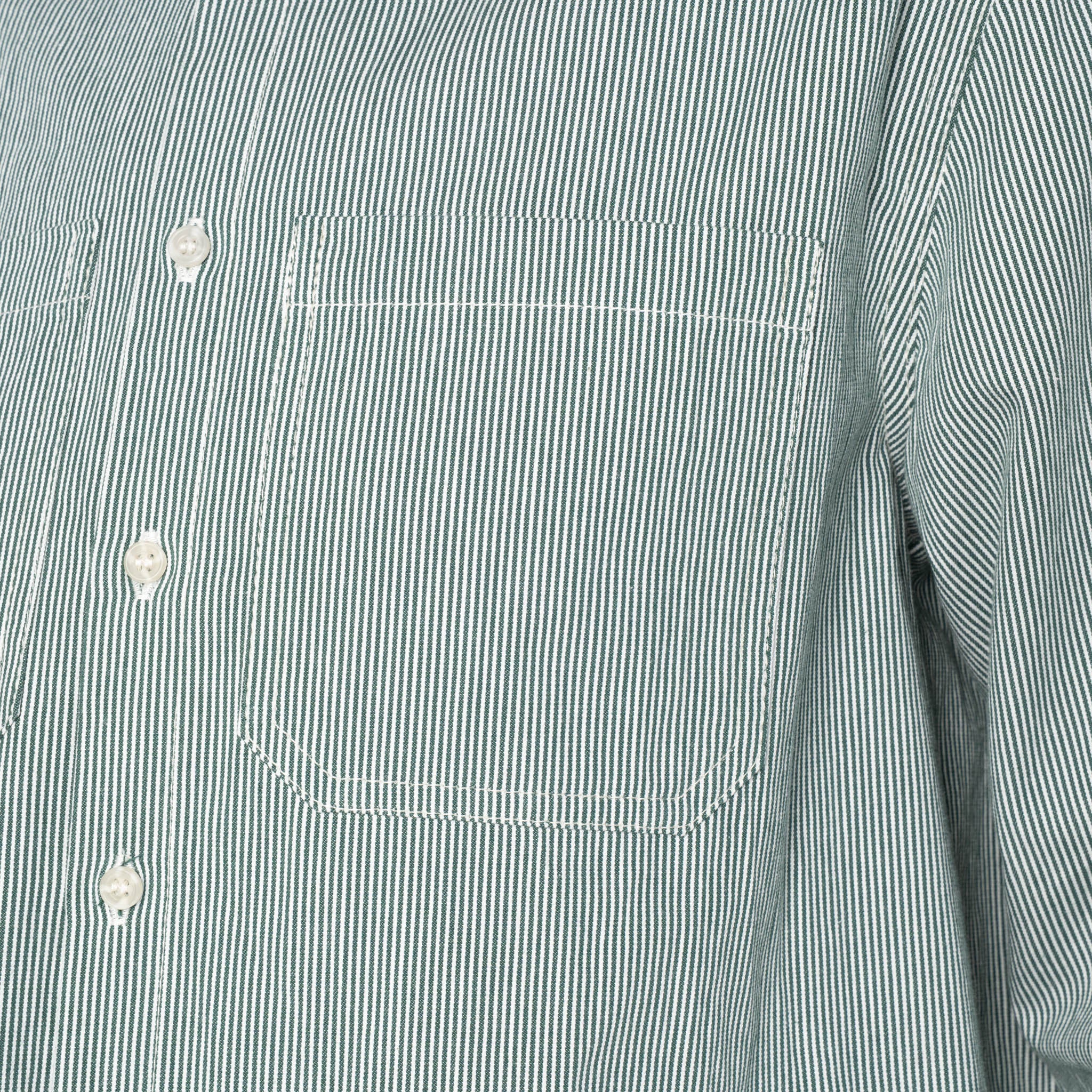 Princeton Shirt - Organic Hickory - Green by Naked & Famous Denim