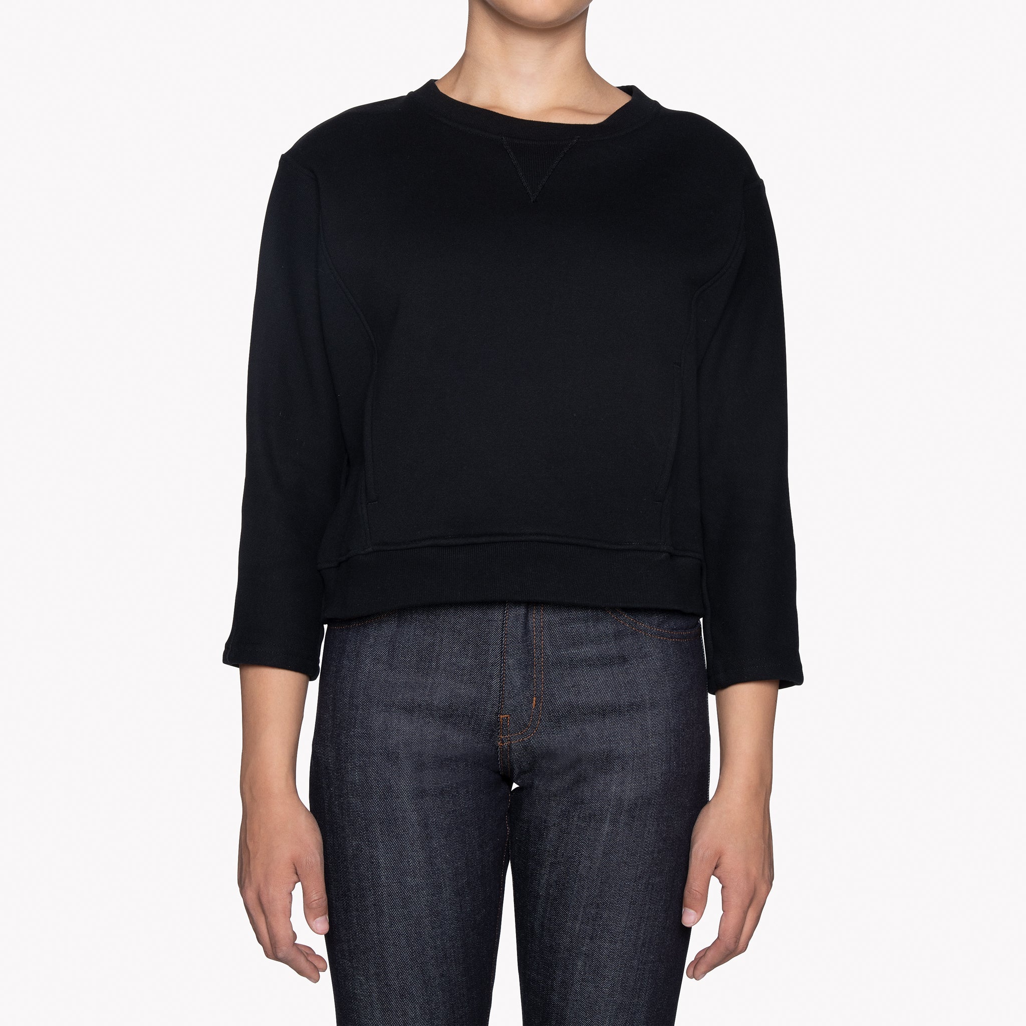 Women's - Smart Crew - Terry - Black by Naked & Famous Denim