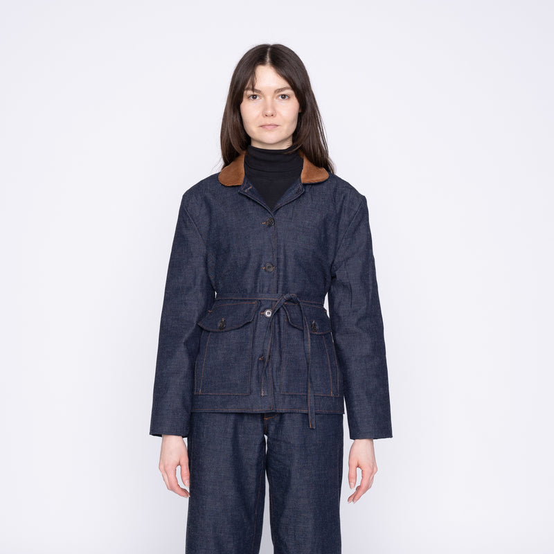 Balmoral Jacket - Slub Nep Rinsed - Indigo