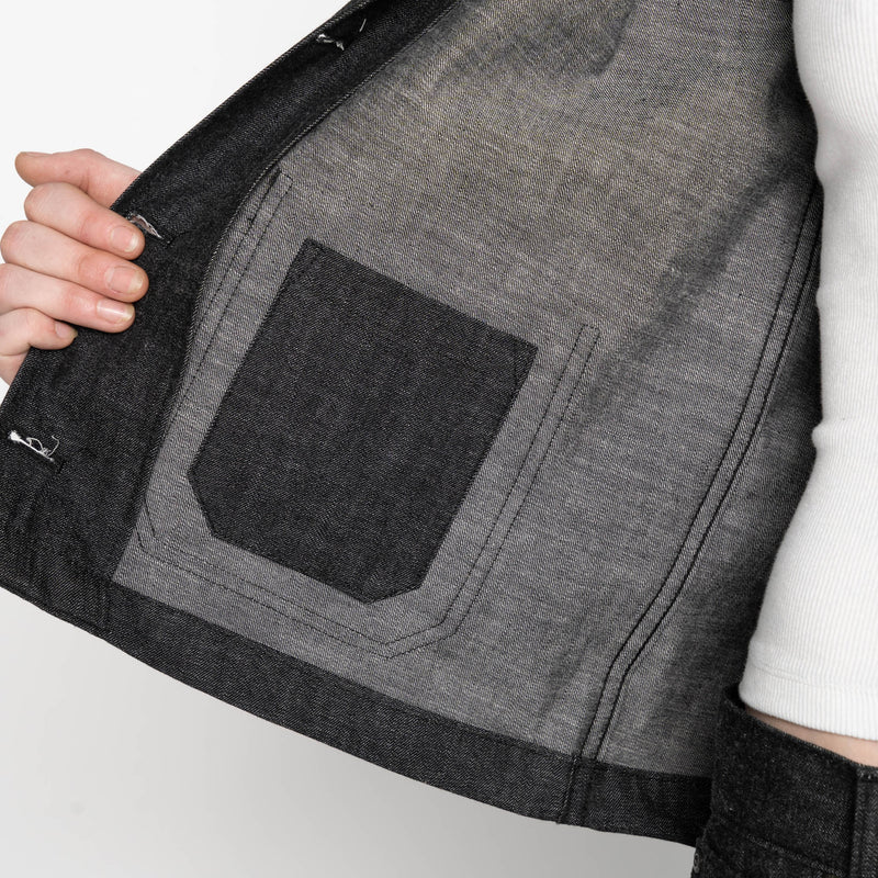 Gracie - Black Lightweight Denim - Black