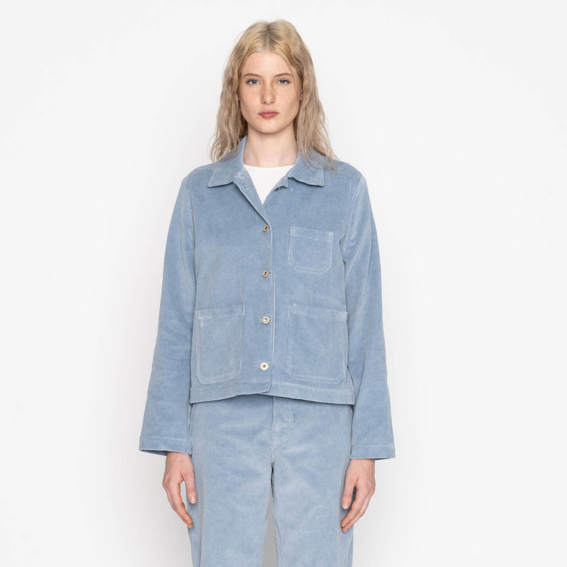 Gracie - Organic Faded Corduroy - Pale Indigo