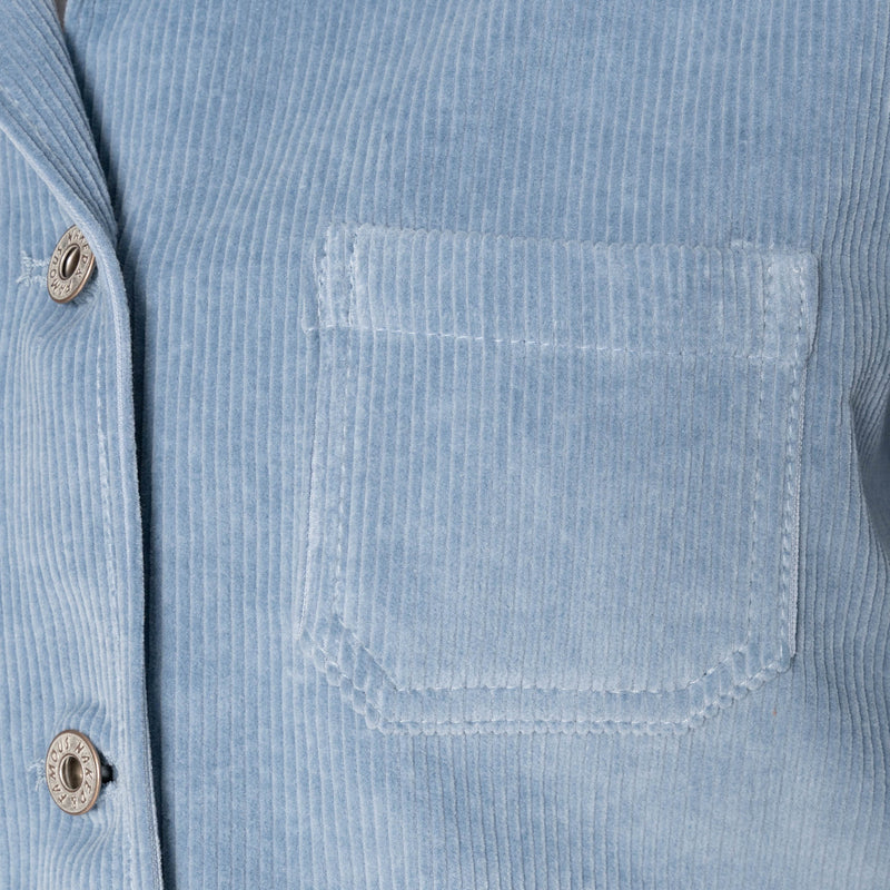 Gracie - Organic Faded Corduroy - Pale Indigo