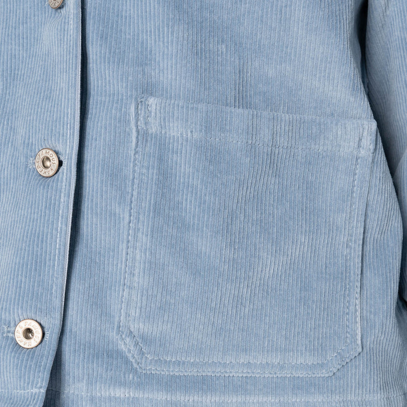 Gracie - Organic Faded Corduroy - Pale Indigo