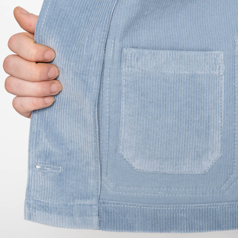 Gracie - Organic Faded Corduroy - Pale Indigo