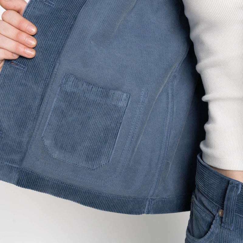 Gracie - Organic Faded Corduroy - Indigo