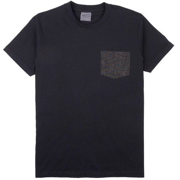 Pocket Tee - Black - Black Lightweight Denim - Black