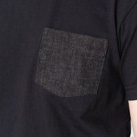 Pocket Tee - Black - Black Lightweight Denim - Black