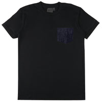 Pocket Tee - Navy + Slub Nep Rinsed Denim | Naked & Famous Denim