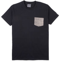 Pocket Tee - Black - Kimono Scramble - Indigo
