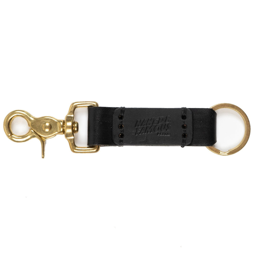 Key Chain - Bovine Leather - Black by Naked & Famous Denim