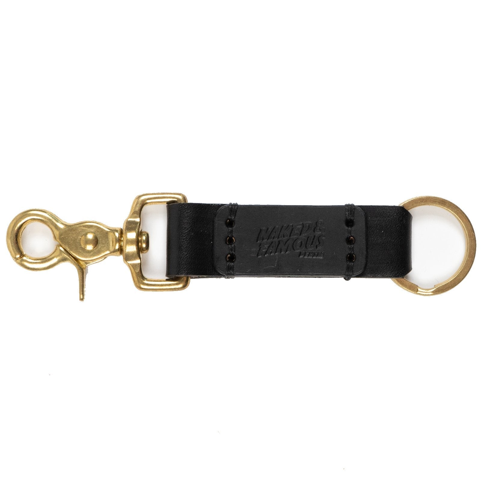 Key Chain - Bovine Leather - Black by Naked & Famous Denim