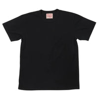 Crewneck T-shirt - ELS Recycled Cotton Slub - Black