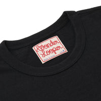 Crewneck T-shirt - ELS Recycled Cotton Slub - Black