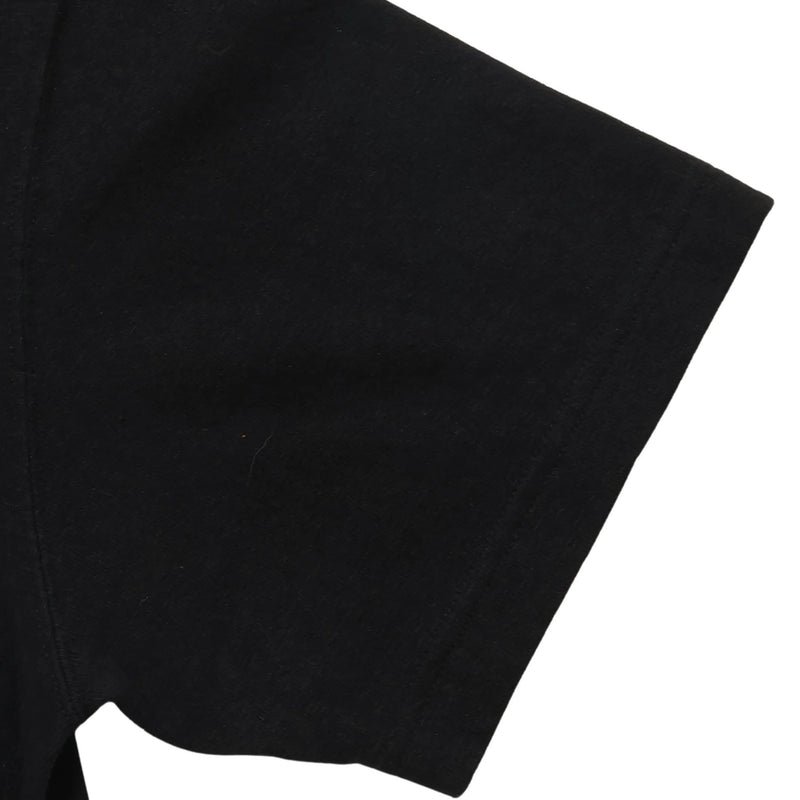 Crewneck T-shirt - ELS Recycled Cotton Slub - Black