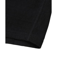 Crewneck T-shirt - ELS Recycled Cotton Slub - Black