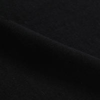 Crewneck T-shirt - ELS Recycled Cotton Slub - Black