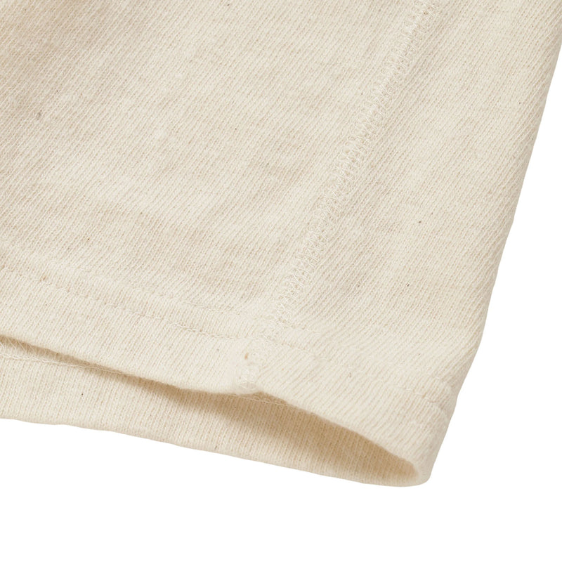 Crewneck T-shirt - ELS Recycled Cotton Slub - Ecru