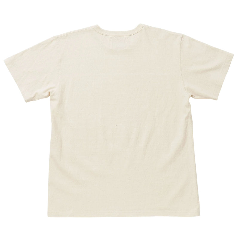 Crewneck T-shirt - ELS Recycled Cotton Slub - Ecru