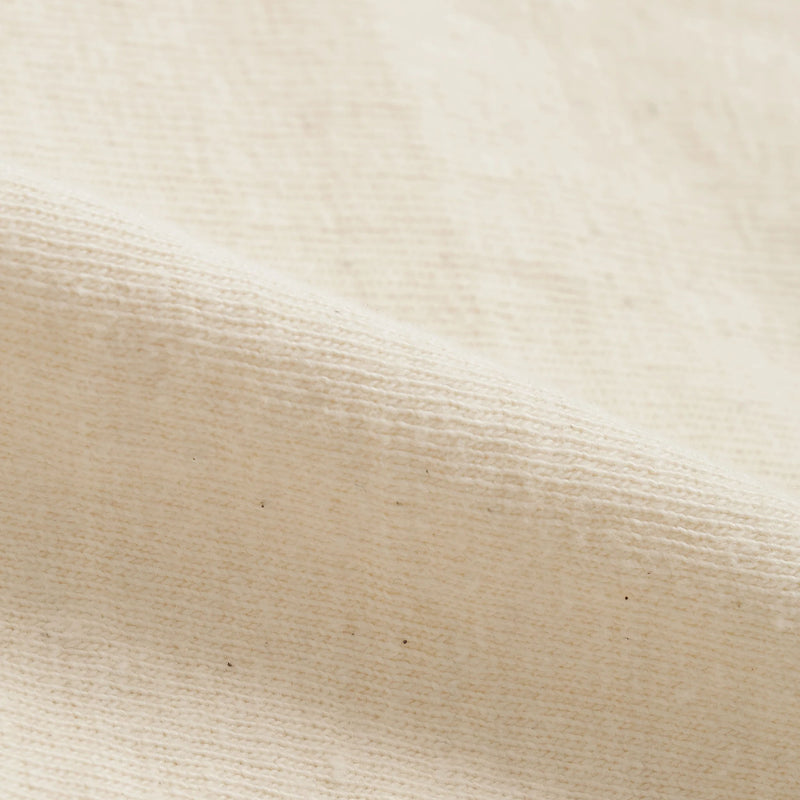 Crewneck T-shirt - ELS Recycled Cotton Slub - Ecru