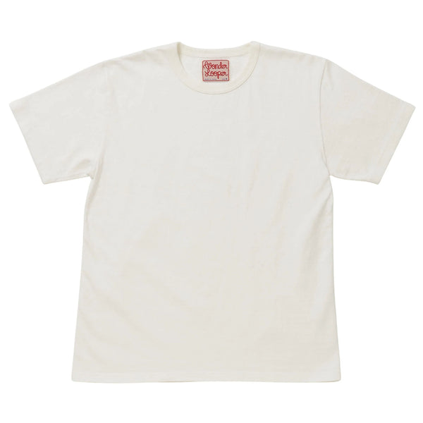 Crewneck T-shirt - ELS Recycled Cotton Slub - White