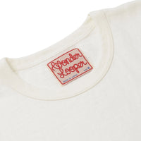 Crewneck T-shirt - ELS Recycled Cotton Slub - White