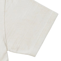 Crewneck T-shirt - ELS Recycled Cotton Slub - White