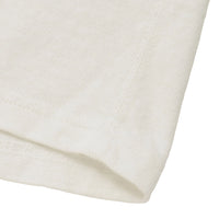 Crewneck T-shirt - ELS Recycled Cotton Slub - White