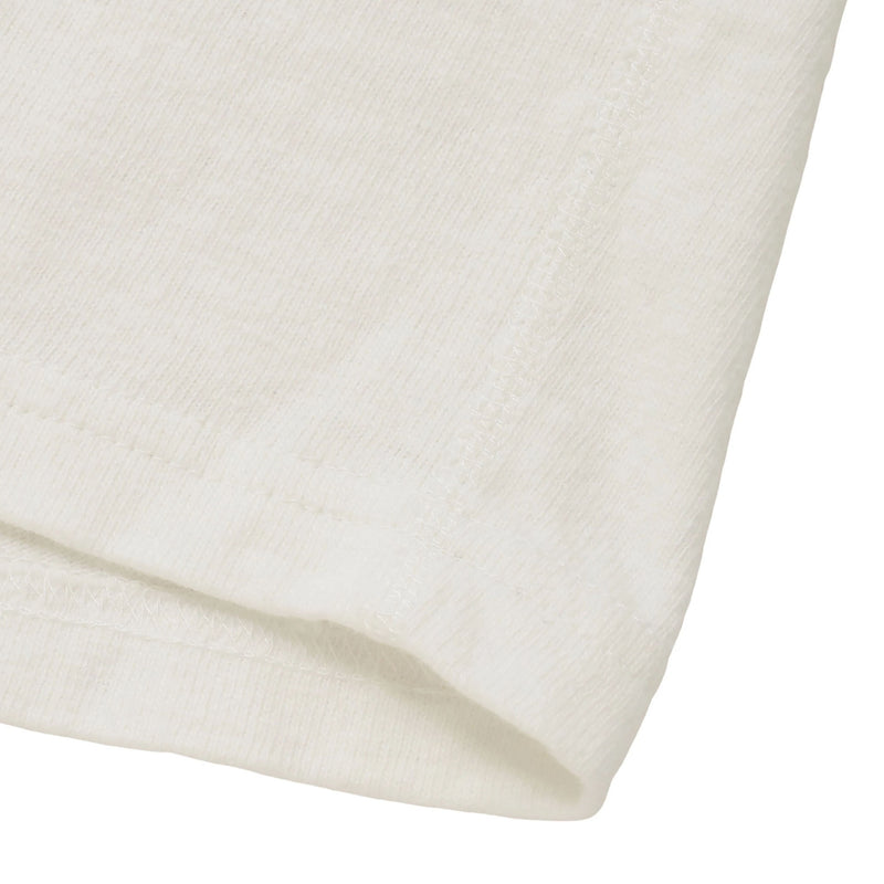 Crewneck T-shirt - ELS Recycled Cotton Slub - White