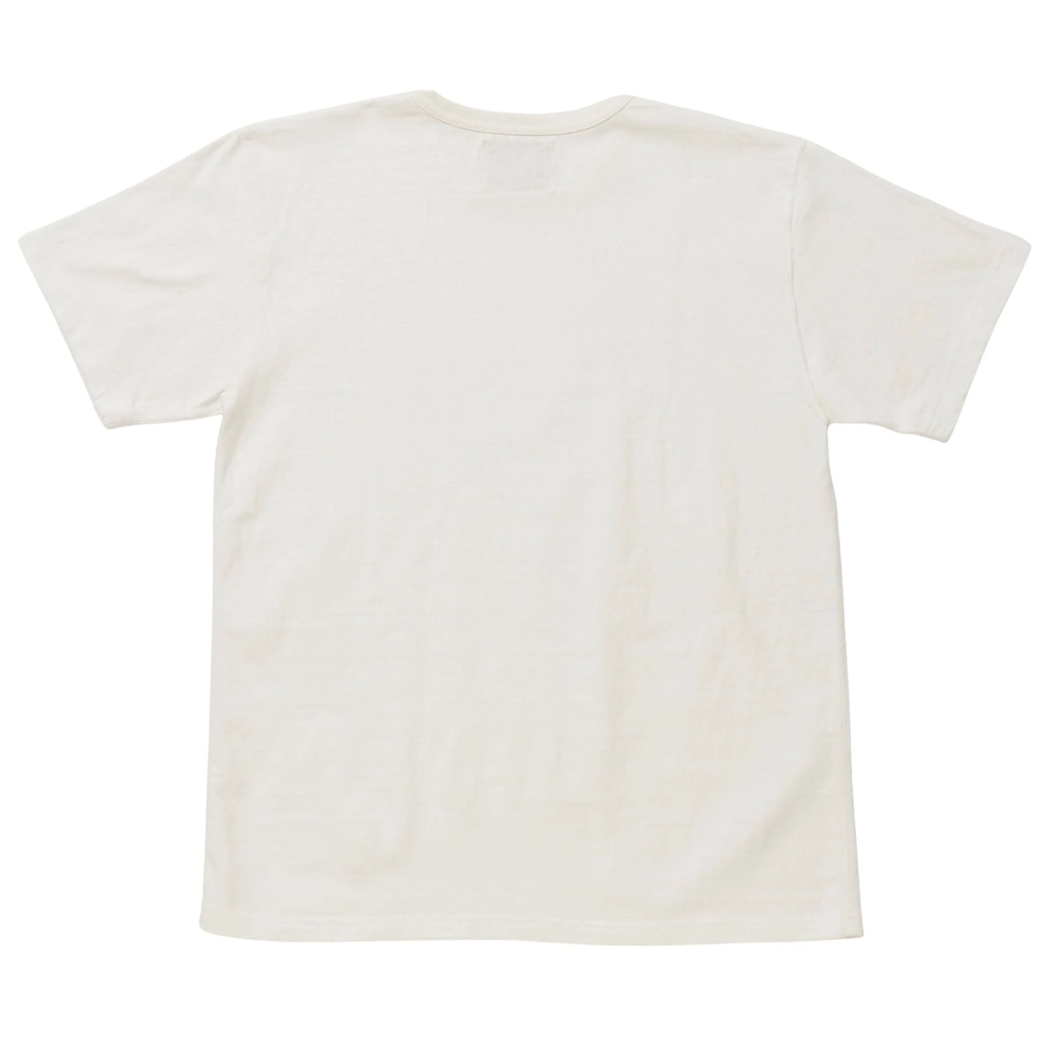 Crewneck T-shirt - ELS Recycled Cotton Slub - White by Wonder Looper