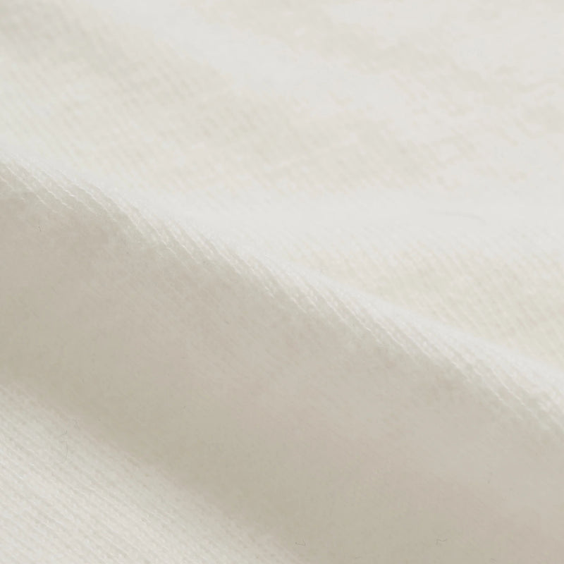 Crewneck T-shirt - ELS Recycled Cotton Slub - White